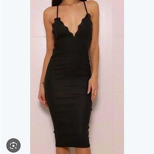 Abyss by Abby black City of Lights midi dress